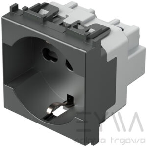 Presa Schuko Universale Antracite